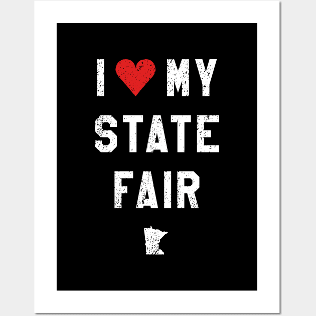 I Love My State Fair Wall Art by mjheubach